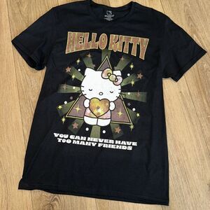 Hello Kitty‎ Young Men's Black Crew Neck Graphic Tee Small NWOT